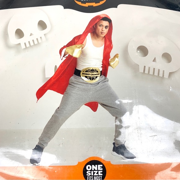 HYDE & EEK! BOUTIQUE Adult Boxer Halloween Costume 4-Piece - Picture 8 of 9